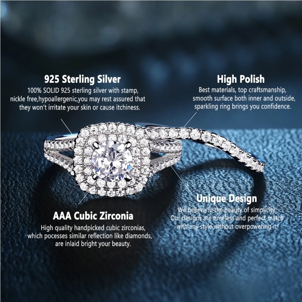 Sterling Silver Cubic Zirconia Ring